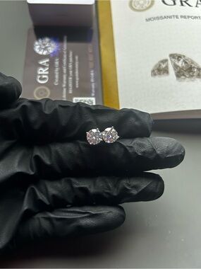 VVS1 moissanite earrings